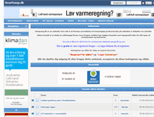Tablet Screenshot of heatpump.dk